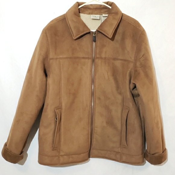L.L. Bean Other - L.L. bean jacket sherpa lined suede coat